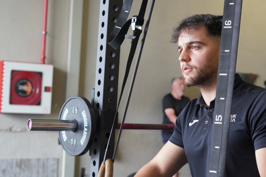 Alberto entrenando en MAIKEGEA